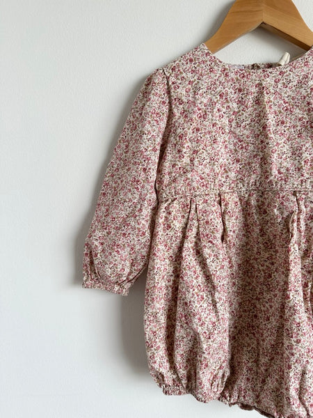 Little Cotton Clothes Long Sleeve Floral Bubble Romper • 2-3 years