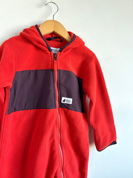 MEC Red and Purple Fleecey Bunting Suit • 2-3 years