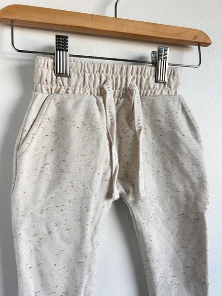 Jamie Kay Cream Speckled Sweatpants • 1-2 years