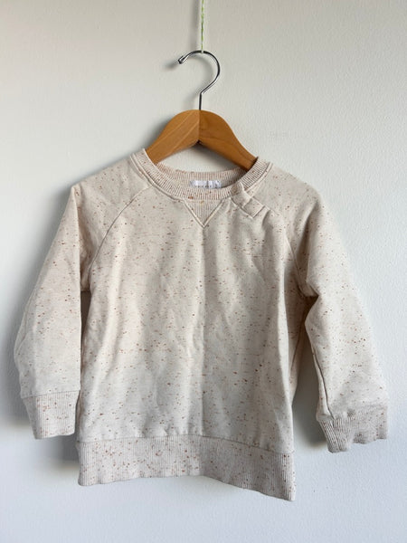 Jamie Kay Cream Speckled Crewneck Sweater • 2-3 years