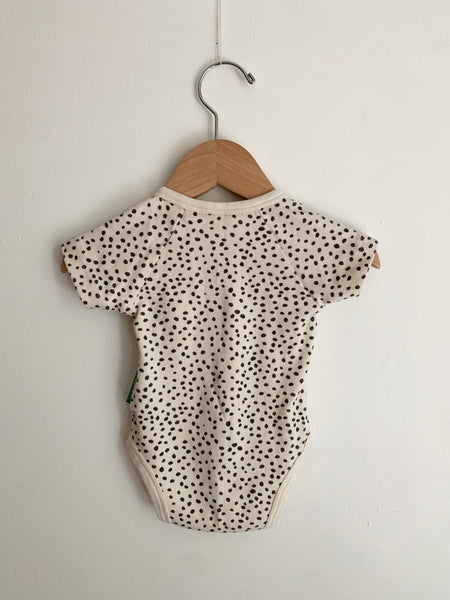 Parade Organics White Polka Dot Bodysuit • 0-3 months