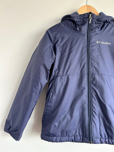 Columbia Cozy Lined Blue Rainjacket • 7-8 years (small)