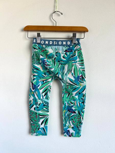 Bonds Blue/Green Parrot/Dinosaur Pants • 18-24 months