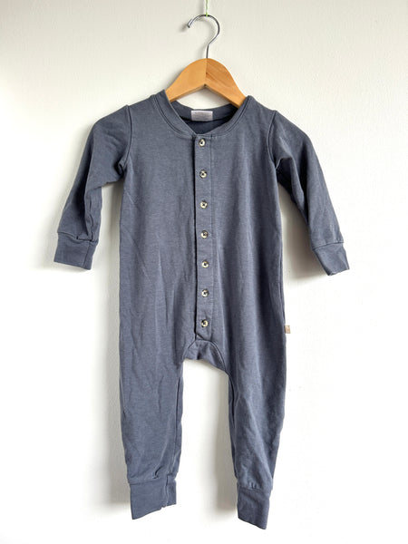 Jax and Lennon Long Sleeve Button Romper • 12-18 months