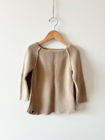 Little Hedonist Knit Brown Sweater • 3-4 years