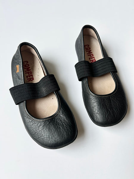 Camper Black Leather Flats • 11.5/12c (29 EU)