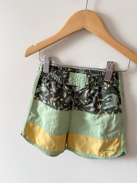 Patagonia Green Colourblock Baggies Shorts • 5 years
