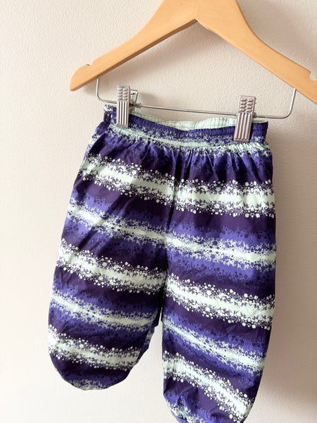 Patagonia Reversible Snow Pants - Purple and Blue • 6-12 months