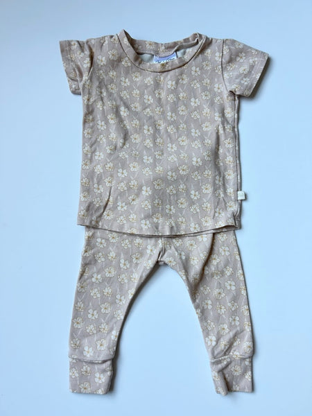 Jax and Lennon 2pc Floral T-Shirt Set • 0-6 months
