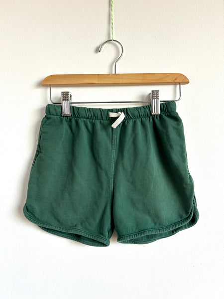 Les Gamins Dark Green Drawstring Cotton Shorts • 7-9 years