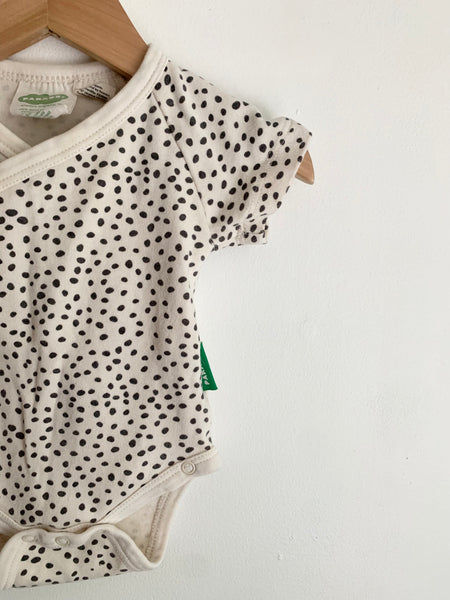 Parade Organics White Polka Dot Bodysuit • 0-3 months