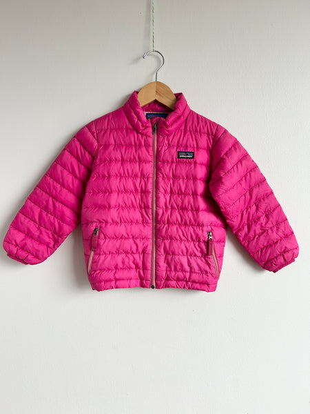PLAY Patagonia Pink Down Zip Sweater • 4 years