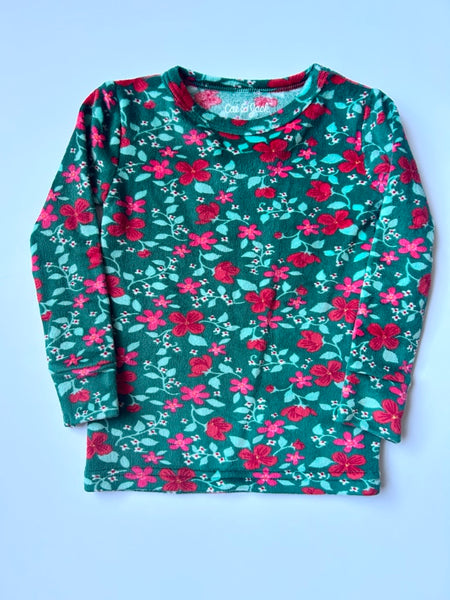 Cat and Jack 2pc Fuzzy Green and Red Set • 18-24 months