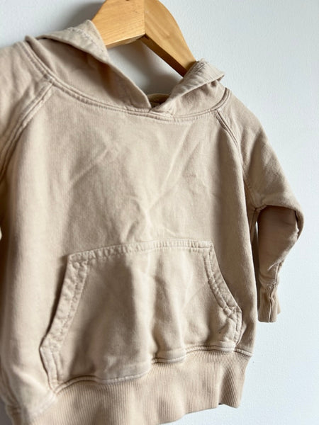 Les Gamins Cream Cotton Hoodie • 6-18 months