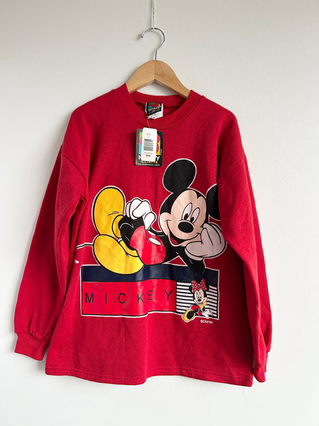 NEW Vintage Mickey Unlimited Red Sweatshirt • 9-11 years (medium)