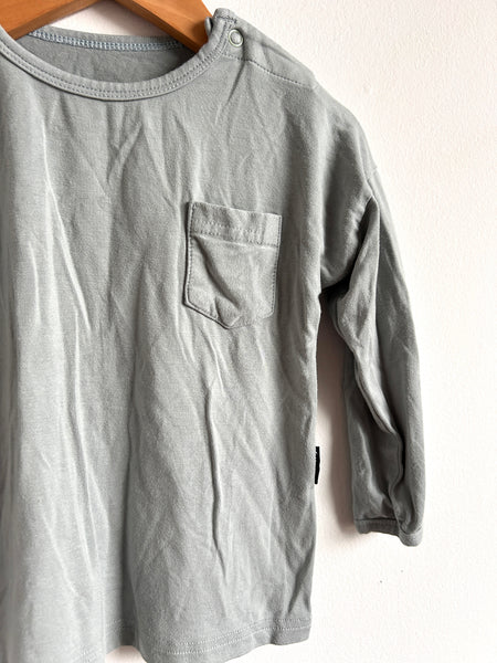 Belanj Blue Pocket Longsleeve Top • 2 years