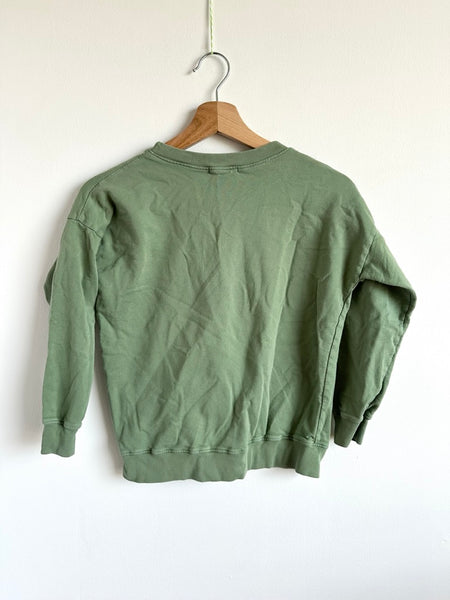 Les Gamins Green Cotton Sweatshirt • 7-9 years