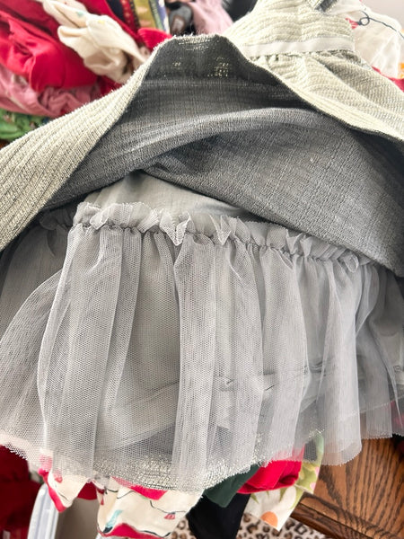 Gap Silver Shimmery Party Dress • 2-3 years *