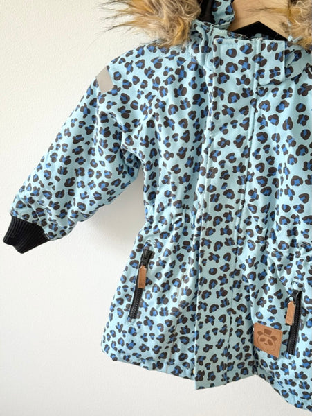 Mini Rodini Leopard Winter Parka Jacket • 3-5 years