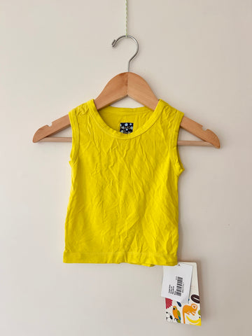 NEW Kickee Pants Bright Yellow Tank Top • 6-12 months *