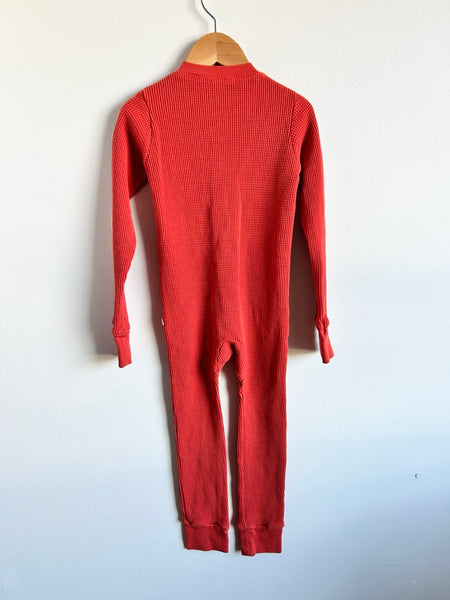 Noble 1pc Red Waffle Jammies • 6 years