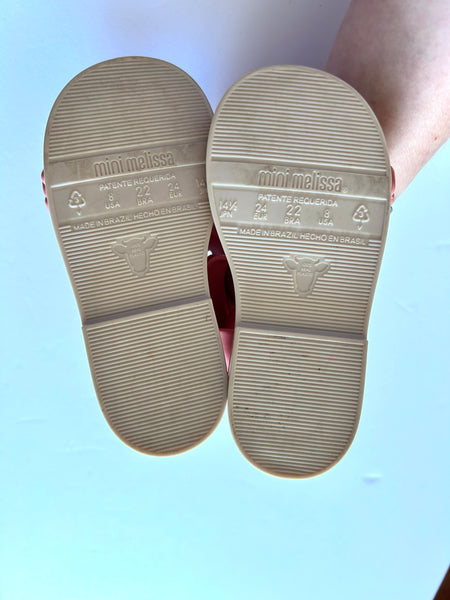 NEW Mini Melissa Rose Sandals • 7/8c
