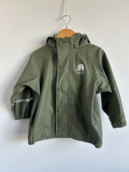 NEW Celavi Rubberized Rainjacket • 2-3 years
