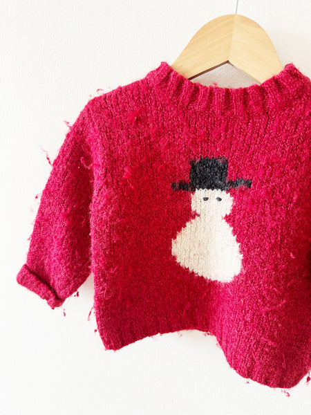 Vintage Gap Snowman Knit Sweater • 1-2 years