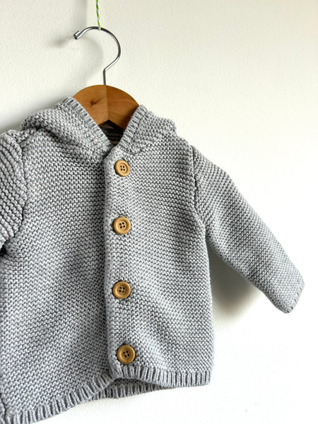 Little Planet by Carter's Grey Knit Hoodie • 6-12 months