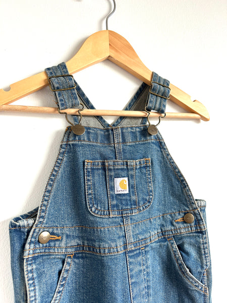 Carhartt Dark Denim Overalls • 4 years