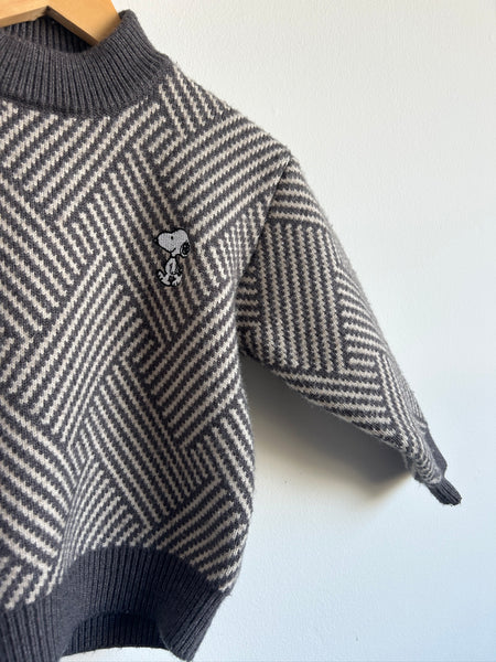 Snoopy Embroidered Mock Neck Sweater • 4-6 years (approx)