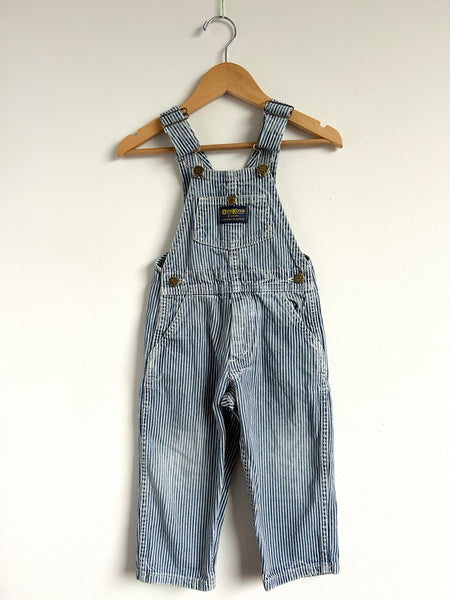 Vintage OshKosh Railroad Stripe Overalls • 3 years