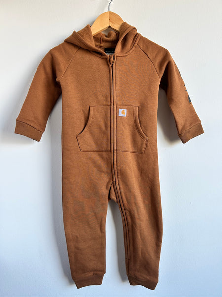 NEW Carhartt Long Sleeve Hooded Romper • 18-24 months