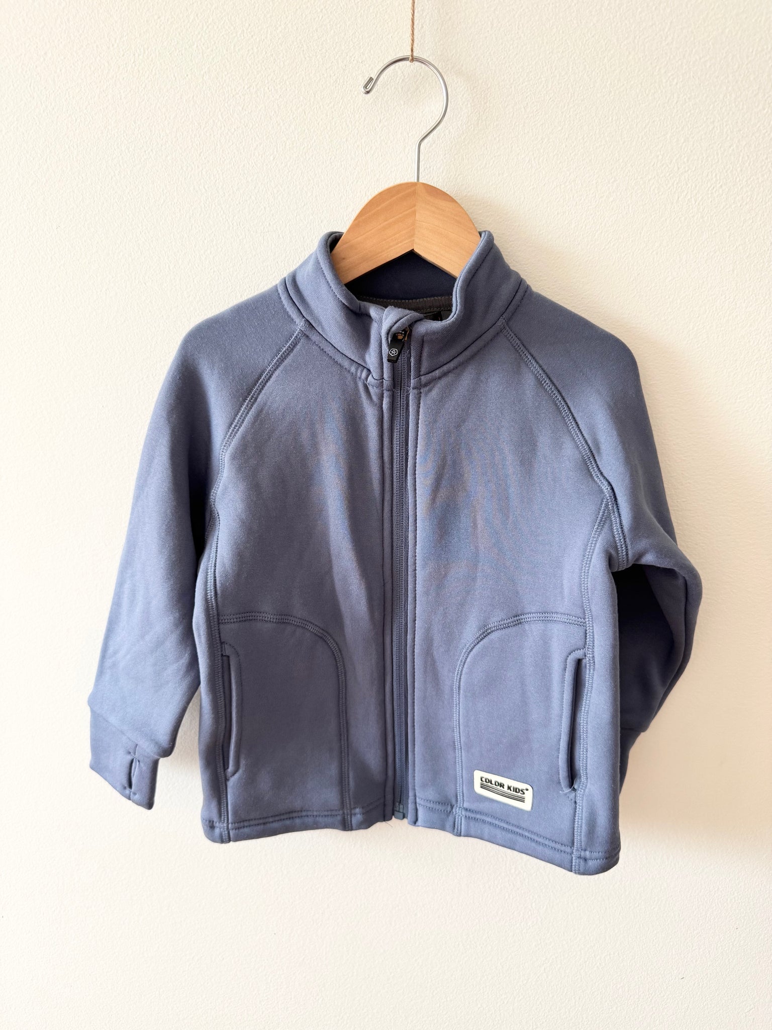 NEW Color Kids Zip Up Blue Sweater • 3-4 years