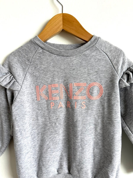 Kenzo Grey Sweater with Ruffles • 4 years
