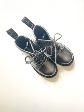 NEW Doc Marten's Silver Space Boots • 9c
