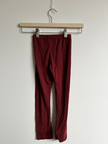 Little and Lively Marroon Leggings • 5 years