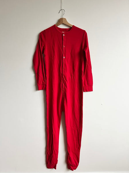 Arborist Red Adult Waffle Romper • Medium (5'6-5'10)