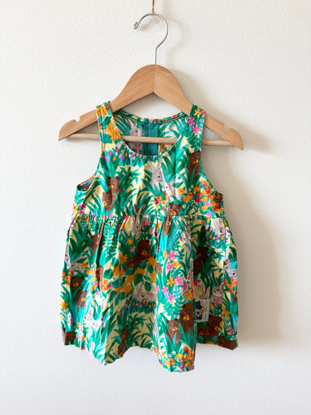 The Clown Group Kidswear Woodland Animals Tank Dress • 12-18 months