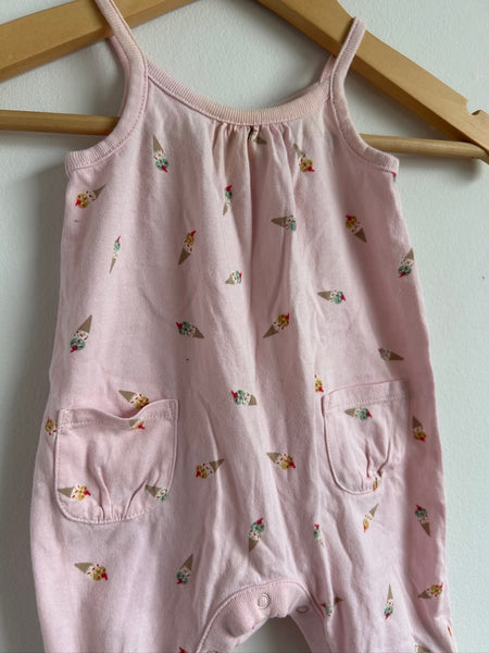 Old Navy Ice Cream Cone Tank Romper • 0-3 months