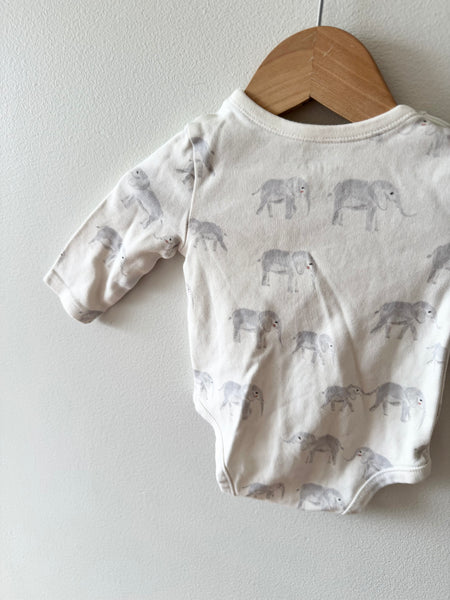 Pehr Elephant Onesie • 0-3 months