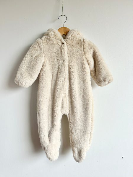 Zara Furry Bear Bunting Suit • 9-12 months