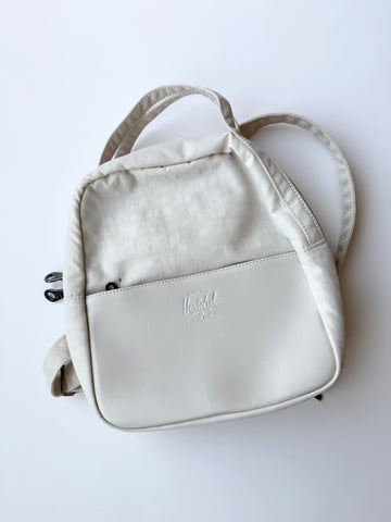 Herschel Mini White Backpack