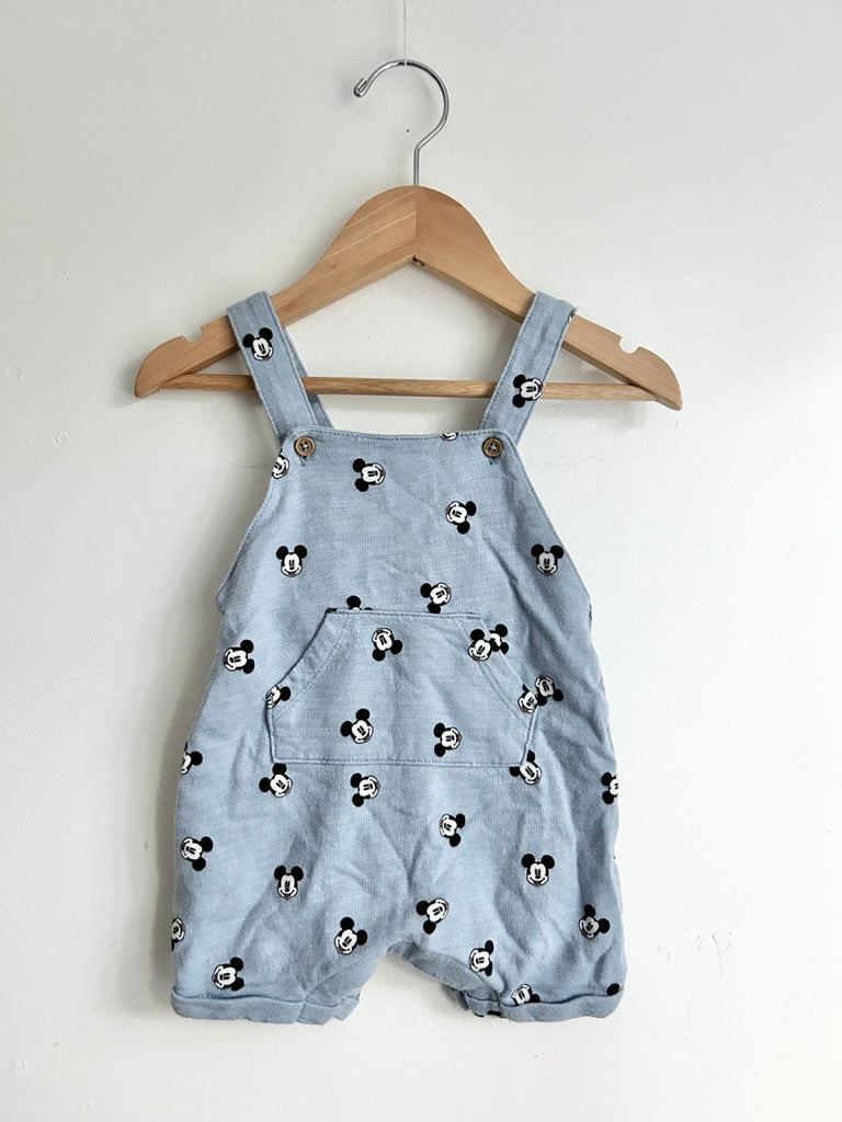 H&M Mickey Shortalls • 2-4 months