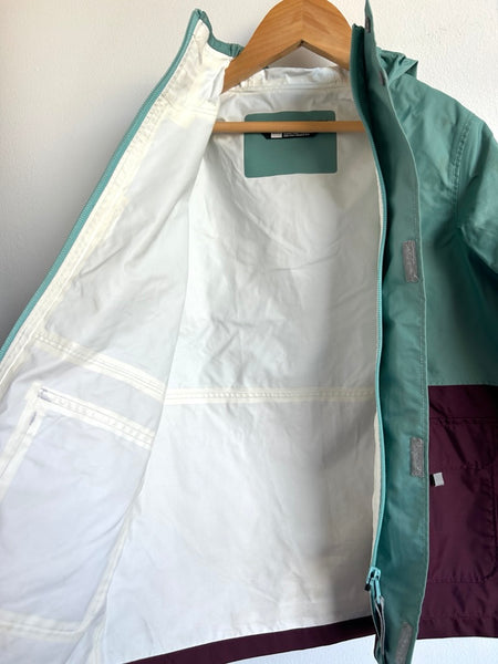 MEC Teal and Maroon Rain Jacket • 4-5 years
