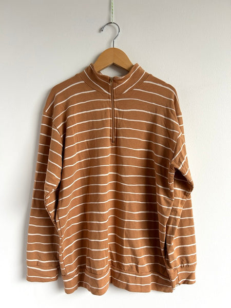 Jax and Lennon Striped 1/4 Zip Sweater • 10-11 years (YL)