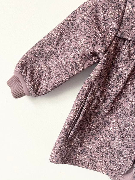 Wheat Floral Quilted Jacket • 9-12 months