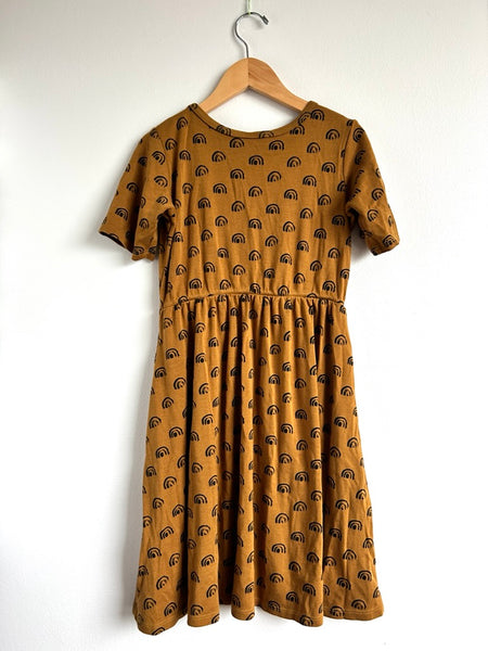 Little and Lively Brown Rainbow Dress • 10-12 years