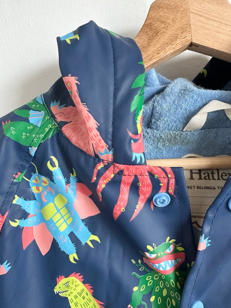 Hatley Blue Monsters Rainjacket • 8 years