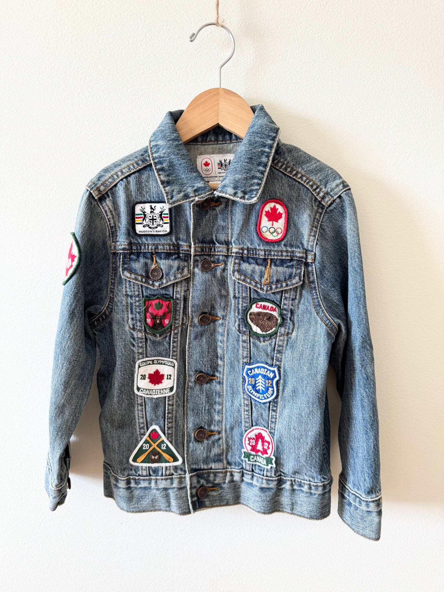 HBC Denim Jacket with Patches • 5 years
